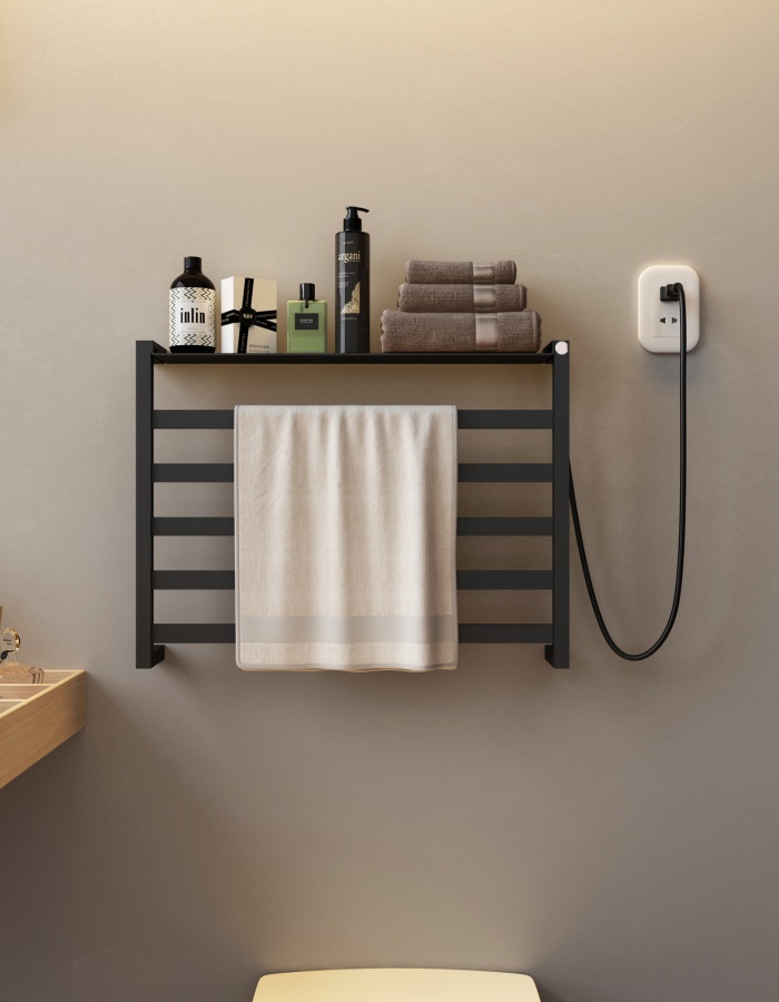 R-108CB/108CW智能电热毛巾架、酒店工程毛巾架、毛巾烘干架